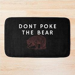 Poke the Bear Bath Mat