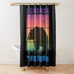 I Choose The Bear Shower Curtain