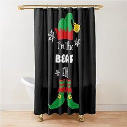 I'm the Bear Elf Family Christmas Gift Shower Curtain