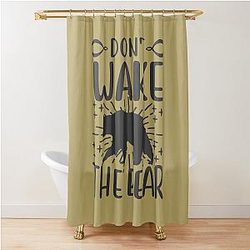 Funny Morning Hater Don't Wake Bear Shower Curtain
