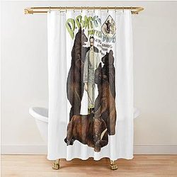 Batty the Bear Trainer the biggest attraction of the day Shower Curtain