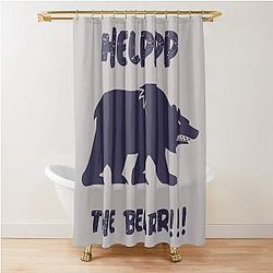 Help the Bear Shower Curtain