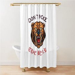 Don't Poke the Bear Shower Curtain