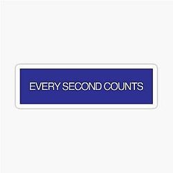 Every second counts from The Bears sticker
