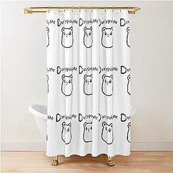Don't poke the bear - cute bear Shower Curtain