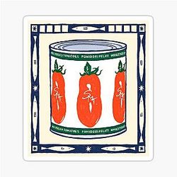 The Bear Tomato Sticker