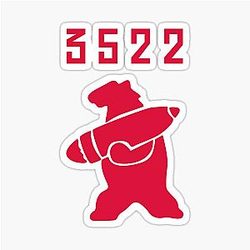 Wojtek the bear Polish Soldier Bear Classic Sticker