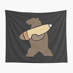 Wojtek the Bear - Polish Soldier Bear or Natural Brown Tapestry