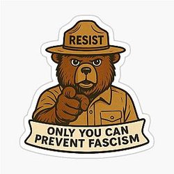 Smokey the Bear Only You Can Prevent Fires Sticker
