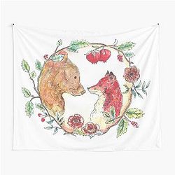 The Bear and the Fox Tapestry