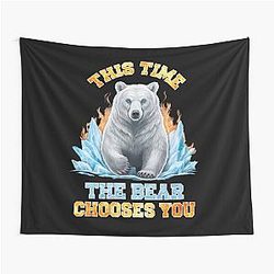 Funny I Choose The Bear You Tapestry