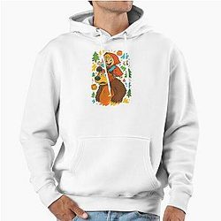 Masha and the bear forest adventure art pullover hoodie