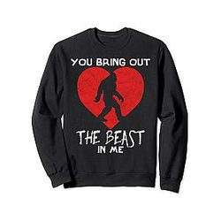 Funny Bigfoot Valentine's Day Sweatshirt