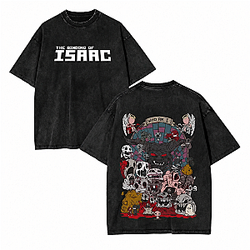 Who Am I PTTT2408 Washed  The Binding Of Isaac T-Shirts