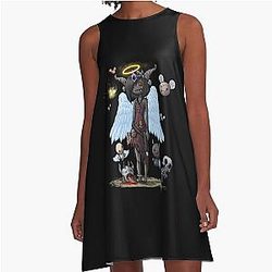 Funny The Binding Of Isaac A-Line Dress