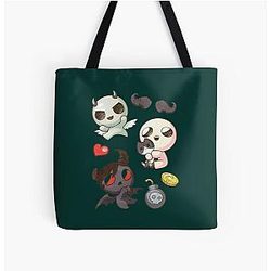 Funny The Binding Of Isaac design Tote Bag