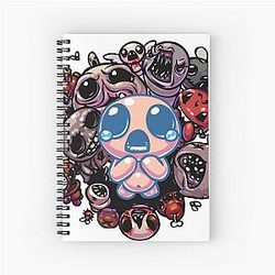 Isaac and The Binding of Isaac Spiral Notebook