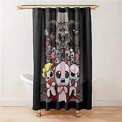 Game the Binding of Isaac Shower Curtain