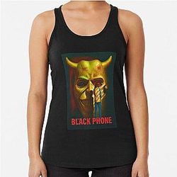 The black racerback tank top