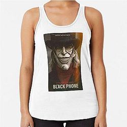The black phone poster Racerback Tank Top