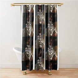 The Black Phone Shower Curtain