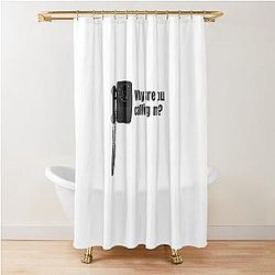 Why Are You Calling Me The Black Phone Shower Curtain
