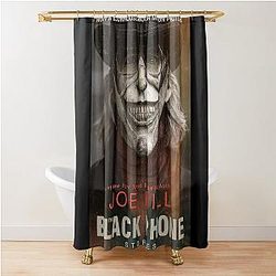The Black Horror Movie Poster Shower Curtain