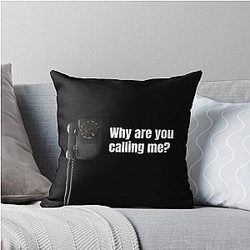 Why are you calling me The Black Phone Throw Pillow