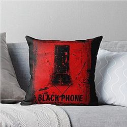 Silent Whispers of the Black Phone Crime Throw Pillow