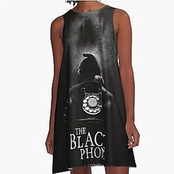The Black Phone A-Line Dress