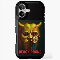 The black iPhone tough case