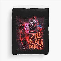 A Haunting Melody Thriller Black Phone Duvet Cover