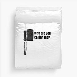 Why are you calling me  The Black Phone Duvet Cover