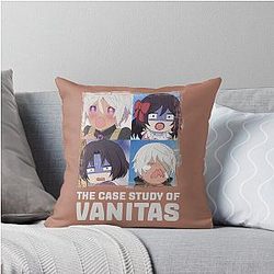the case of vanitas throw pillow