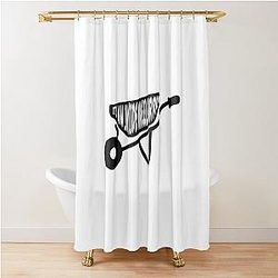 It's an Inside Wheelbarrow - The Chair Company Inspired Quote Design Shower Curtain