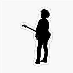 Robert Smith The Cure iconic silhouette Sticker