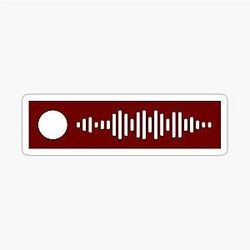 Homesick The Cure Spotify Code Sticker