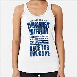 Dunder Mifflin Race for the Cure Racerback Tank Top