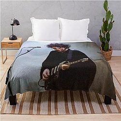 Robert Smith The Cure Band Throw Blanket