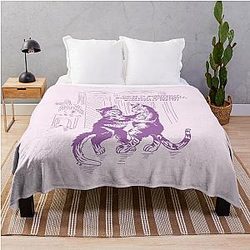 The Cure Love Cats 90s Throw Blanket