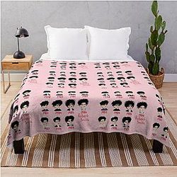Robert Smith of The Cure Hair History Throw Blanket