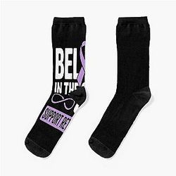 Believe in the Cure Support Rett Syndrome Awareness Socks