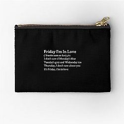 Friday I'm Love by The Cure Black Pouch