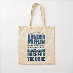 Dunder Mifflin Race for the Cure Cotton Tote Bag