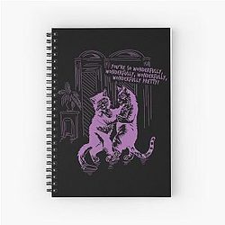 The Cure Lovecats Album Cover Vintage Spiral Notebook