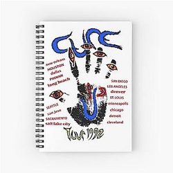 The Cure Tour 1992 Spiral Notebook