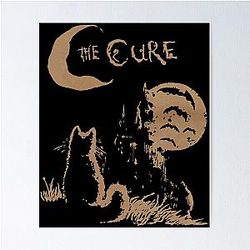 The Cure Cat 90s Alt Indie Rock Band Poster