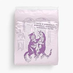 The Cure Love Cats Album Cover Vintage Duvet Cover