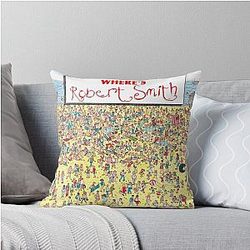 Where's Robert Smith The Cure Throw Pillow