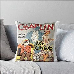 Golden Age Classic Throw Pillow, Charlie Chaplin, The Cure